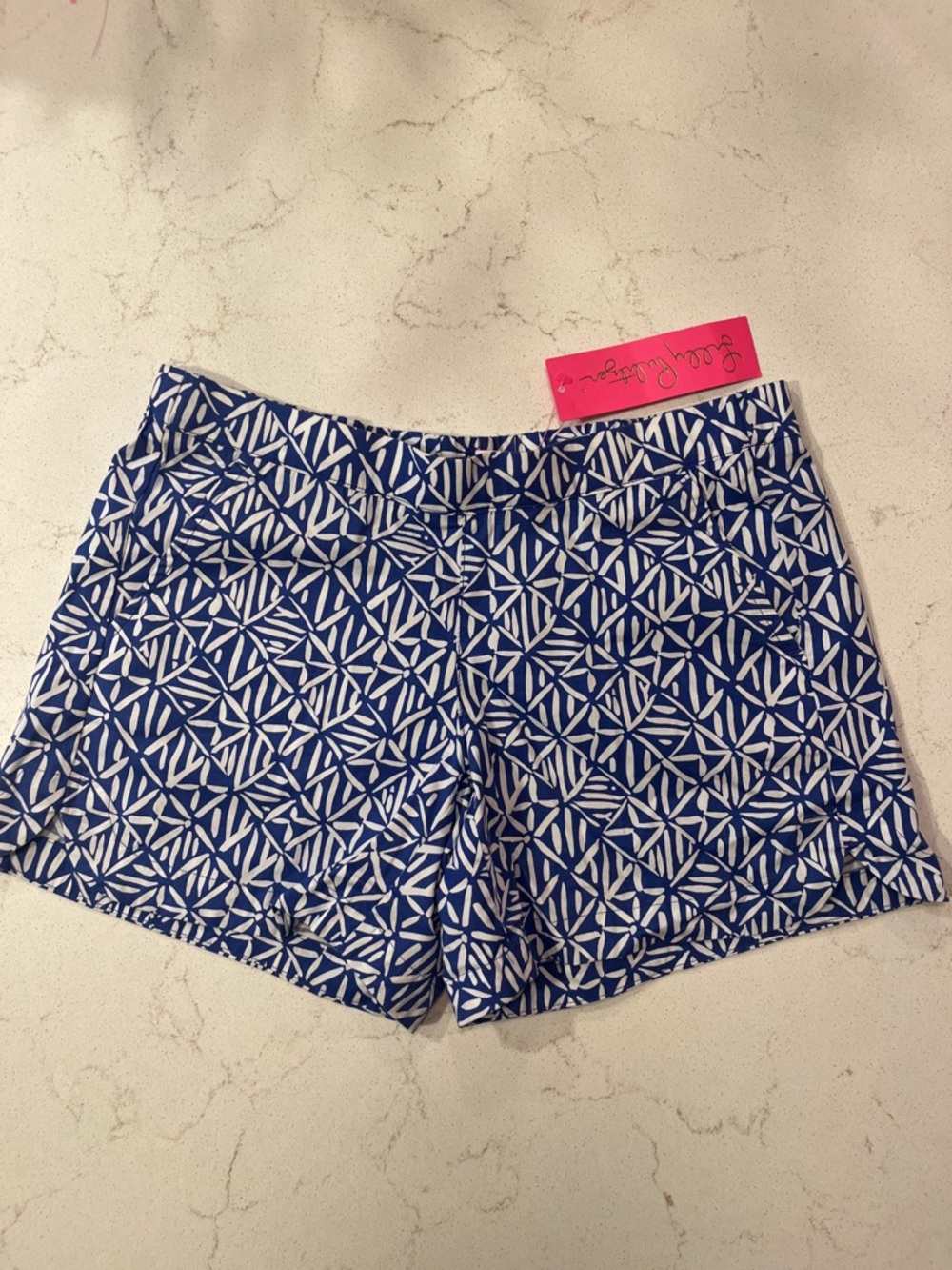 NWT LILLY PULITZER OCEAN VIEW SHORTS CORSICA BLUE EASY PEASY